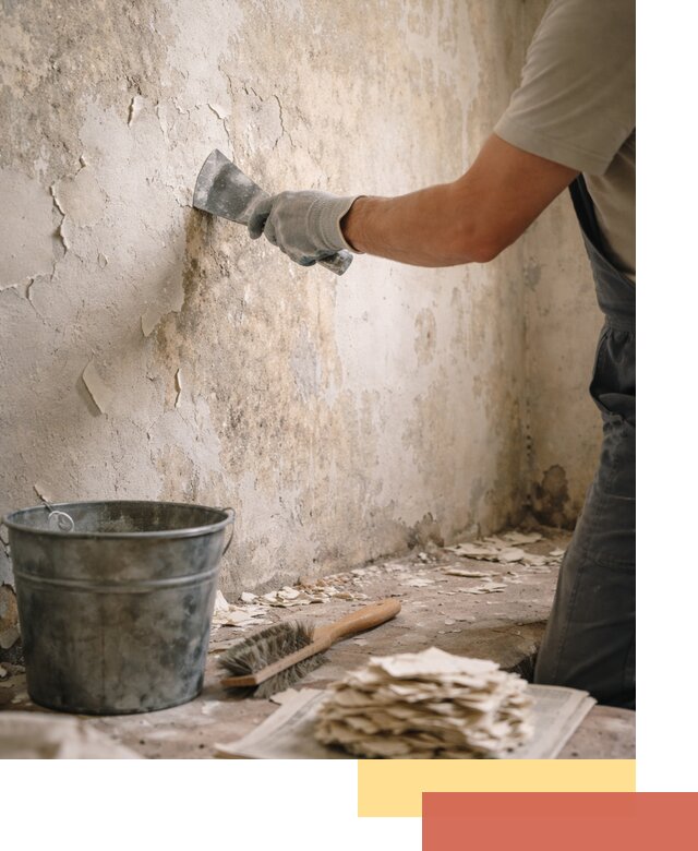 Удаление старой краски со стен в Шуе качественно и быстро