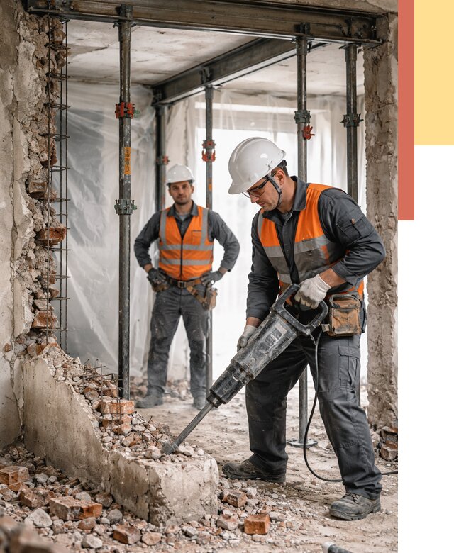 Снос несущих стен в Шуе от 10537 руб. — демонтаж несущей стены под ключ | ОТДЕЛОЧНИК-Шуя