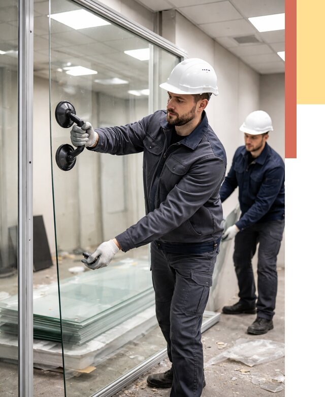 Демонтаж стеклянных перегородок в Шуе от 3290 руб. — быстро и недорого | ОТДЕЛОЧНИК-Шуя