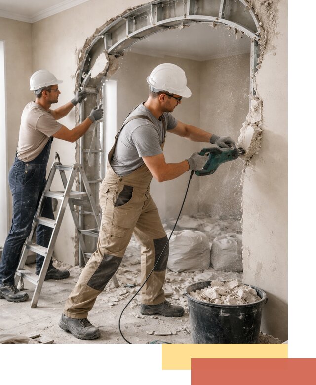 Демонтаж гипсокартонной арки в Шуе быстро и аккуратно