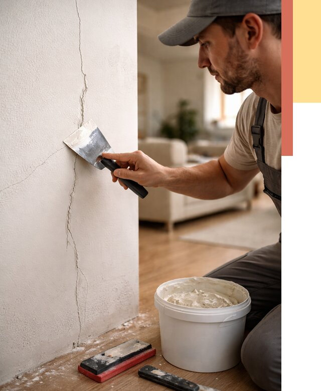 Заделка трещин и сколов в Шуе от 2519 руб. — быстро и недорого | ОТДЕЛОЧНИК-Шуя