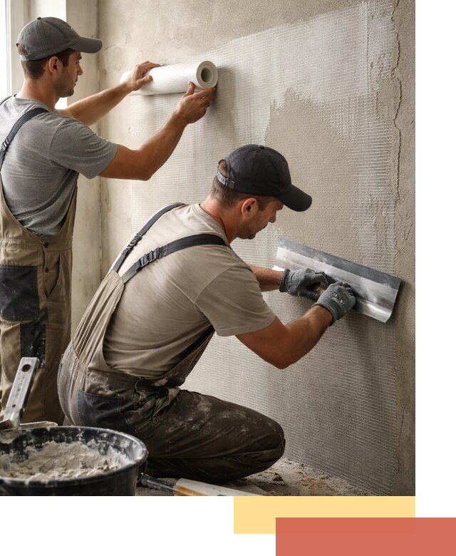 Армирование стен стеклосеткой в Шуе для прочной отделки