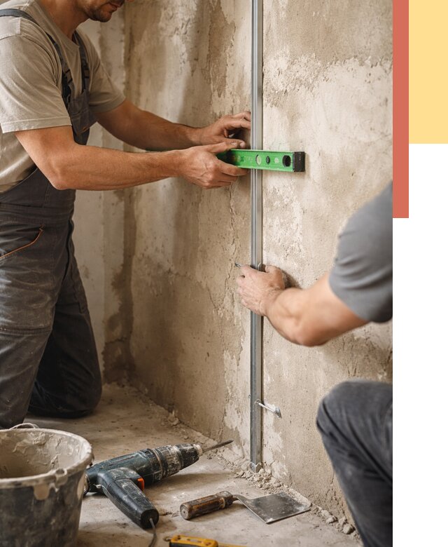 Установка штукатурных маяков в Шуе от 7196 руб. — быстро и недорого | ОТДЕЛОЧНИК-Шуя