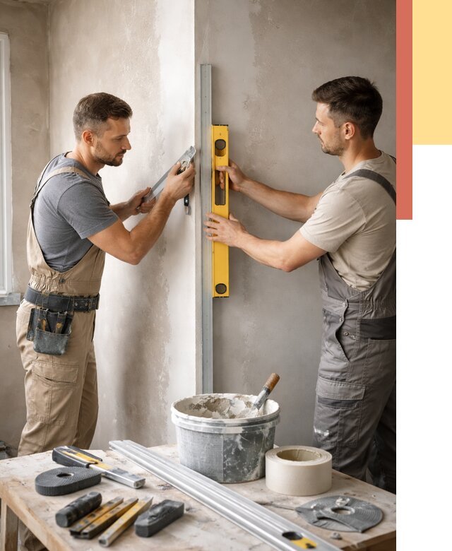 Выведение углов стен в Шуе от 1902 руб. быстро и недорого | ОТДЕЛОЧНИК-Шуя