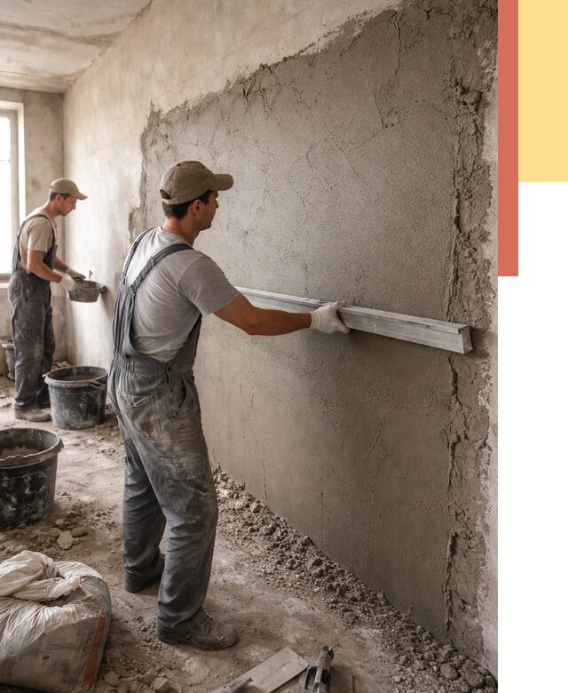 Цементная штукатурка стен в Шуе от 4626 руб/м2 — быстро и недорого | ОТДЕЛОЧНИК-Шуя