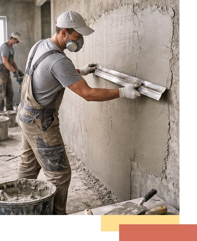 Штукатурка бетонных стен в Шуе качественно и долговечно