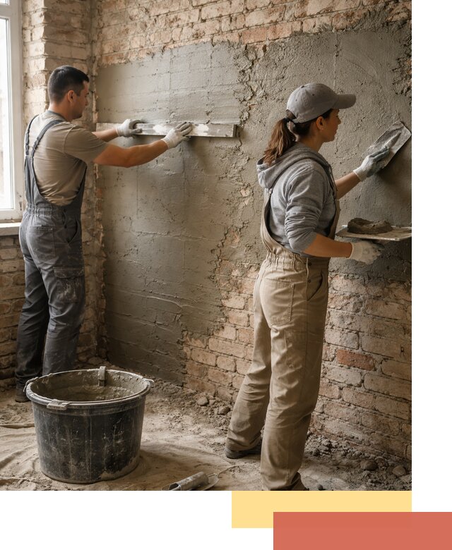 Штукатурка кирпичных стен в Шуе — качественно и надежно