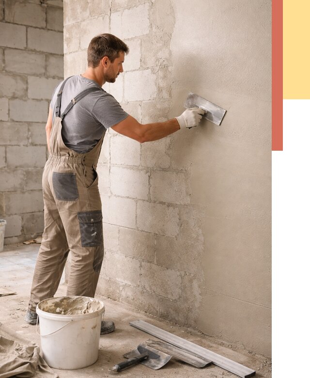 Штукатурка стен из газобетона в Шуе от 2159 руб./м2 — быстро и недорого | ОТДЕЛОЧНИК-Шуя