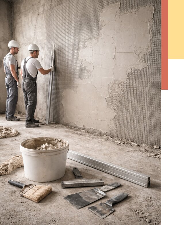 Штукатурка стен по сетке в Шуе от 5654 руб./м2 — быстро и недорого | ОТДЕЛОЧНИК-Шуя