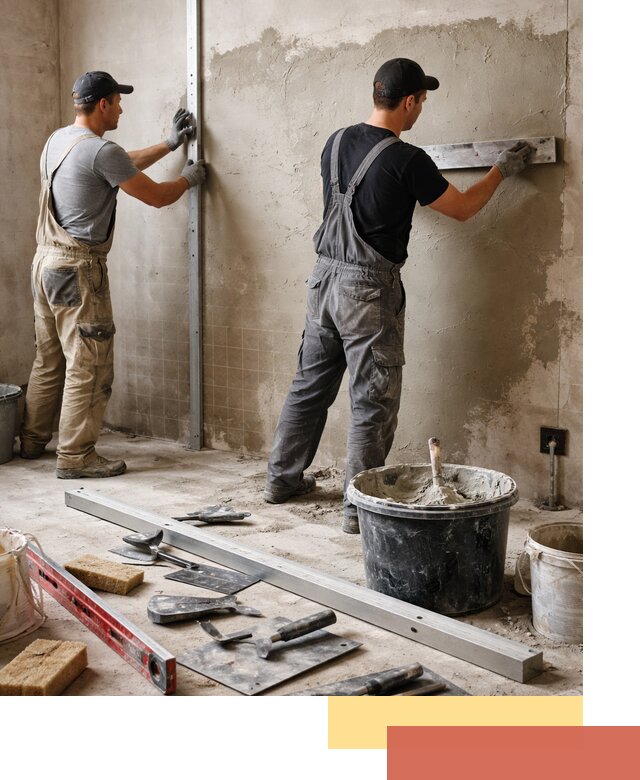 Профессиональная штукатурка стен под плитку в Шуе