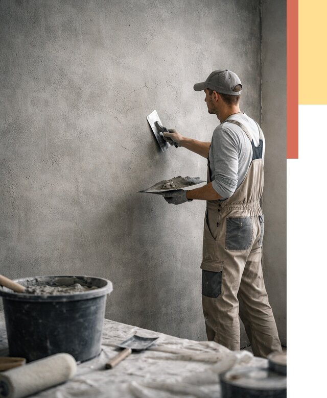 Декоративная штукатурка под бетон в Шуе от 2570 руб./м² — нанесение под ключ | ОТДЕЛОЧНИК-Шуя