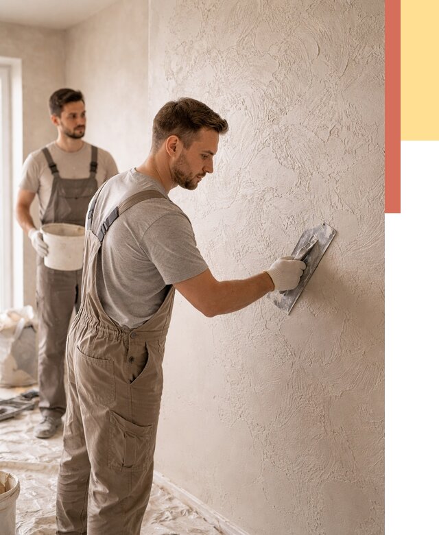 Фактурная штукатурка стен в Шуе от 4318 руб./м² — заказать под ключ | ОТДЕЛОЧНИК-Шуя