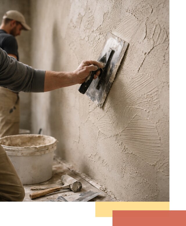 Фактурная штукатурка стен в Шуе — монтаж, отделка, реставрация