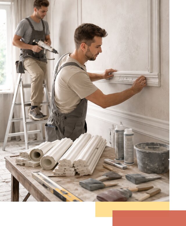 Монтаж лепнины на стены в Шуе профессионально и качественно