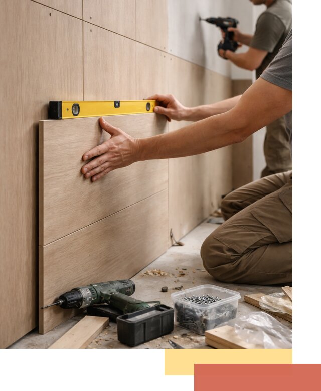 Профессиональный монтаж МДФ панелей на стены в Шуе