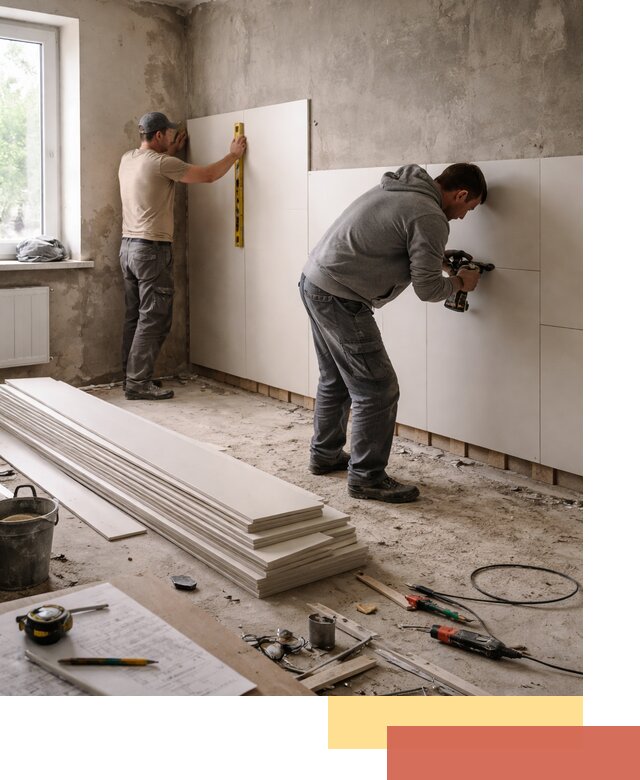 Монтаж ПВХ панелей на стены в Шуе качественно и быстро