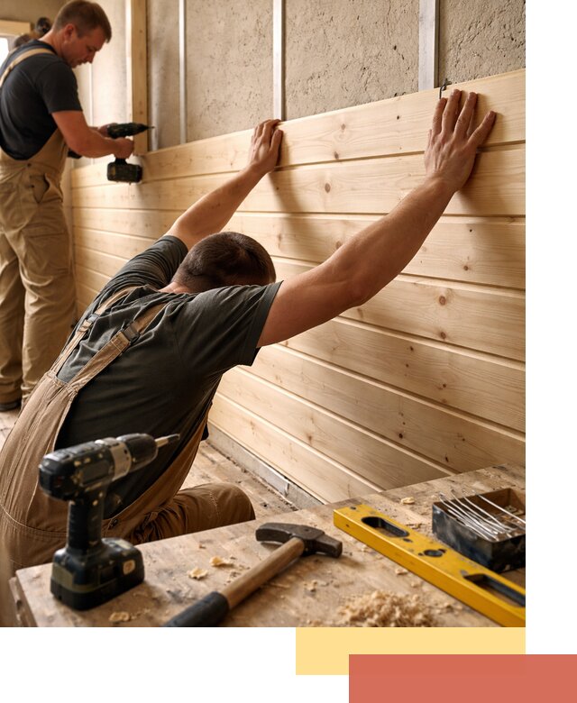 Монтаж деревянной вагонки на стены в Шуе быстро и качественно