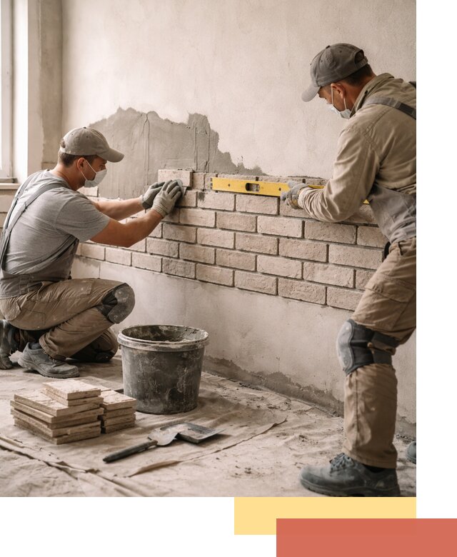 Монтаж декоративного кирпича профессионально в Шуе