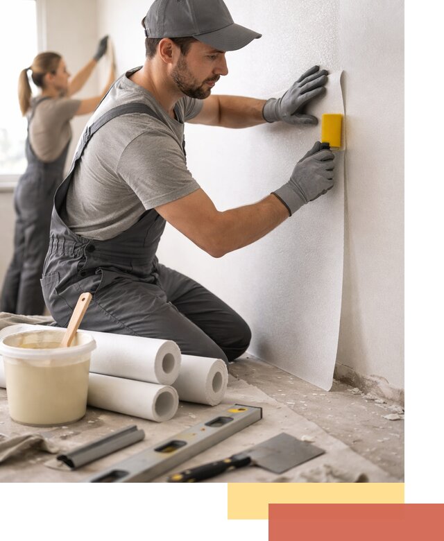 Поклейка стеклообоев профессионально в Шуе