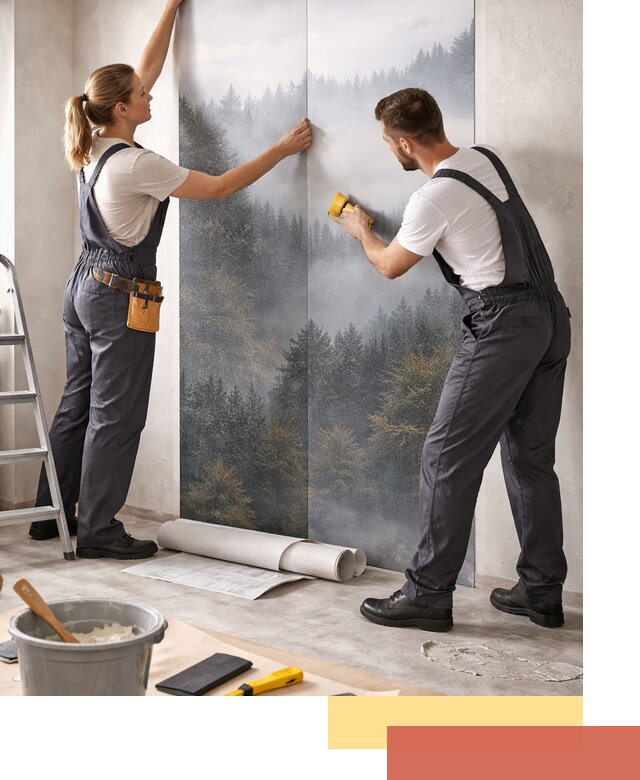 Поклейка фотообоев профессионально в Шуе под ключ