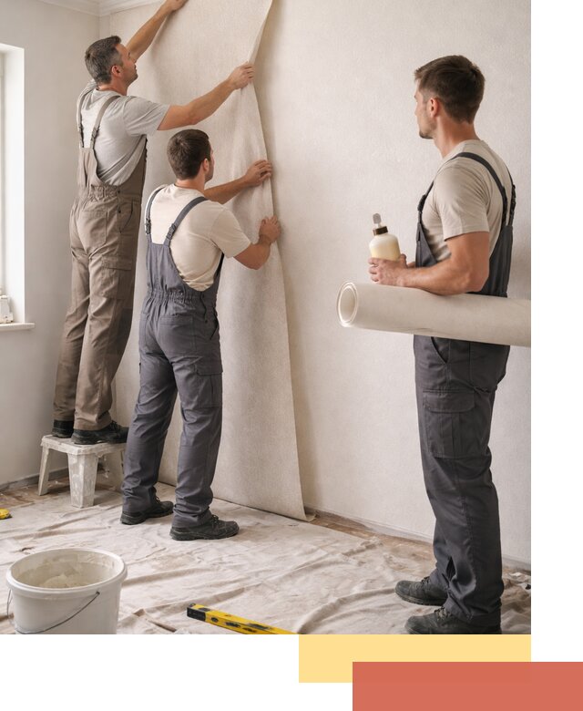 Оклейка стен обоями в Шуе — качественно и профессионально