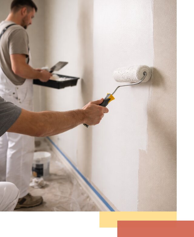 Покраска стен акриловой краской профессионально в Шуе