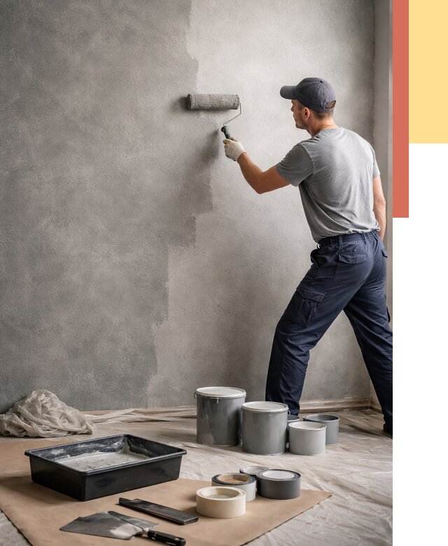 Покраска стен под бетон в Шуе от 668 руб. за м2 — быстро и недорого | ОТДЕЛОЧНИК-Шуя