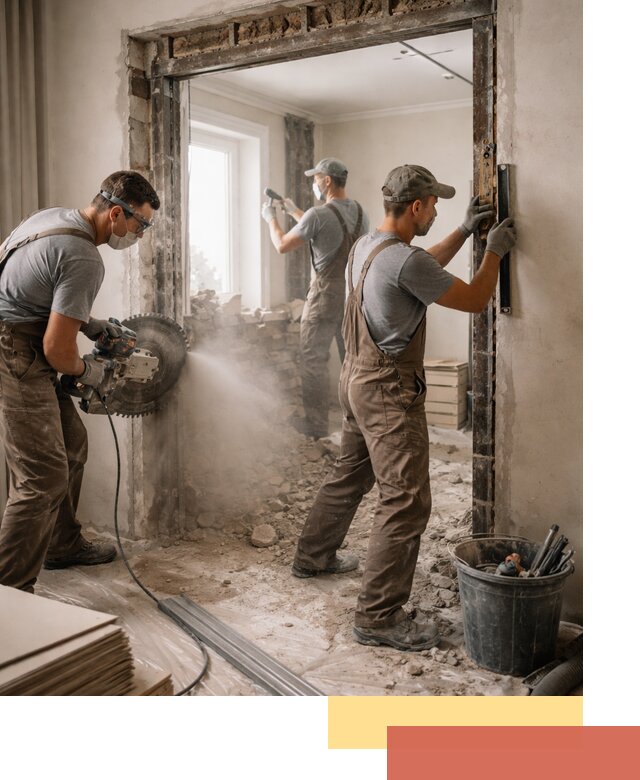 Расширение дверного проема под установку новой двери в Шуе