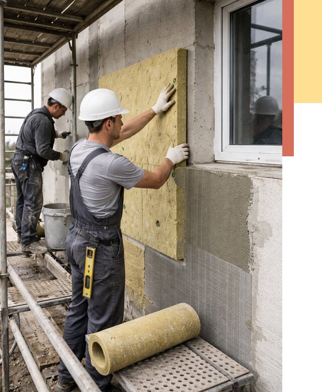 Утепление стен в Шуе от 4420 руб. под ключ — быстро и недорого | ОТДЕЛОЧНИК-Шуя