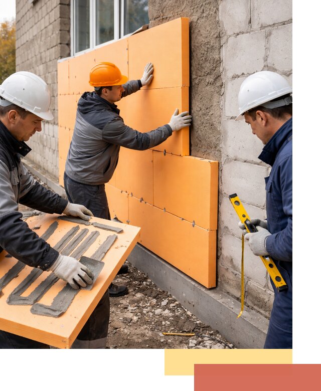 Утепление фасада пеноплексом под ключ в Шуе