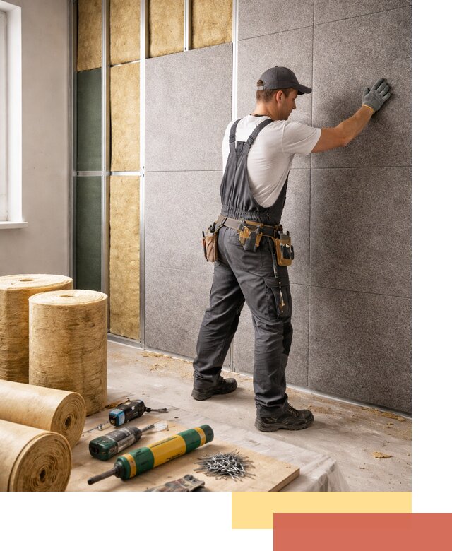 Профессиональная шумоизоляция стен в Шуе для квартиры и офиса