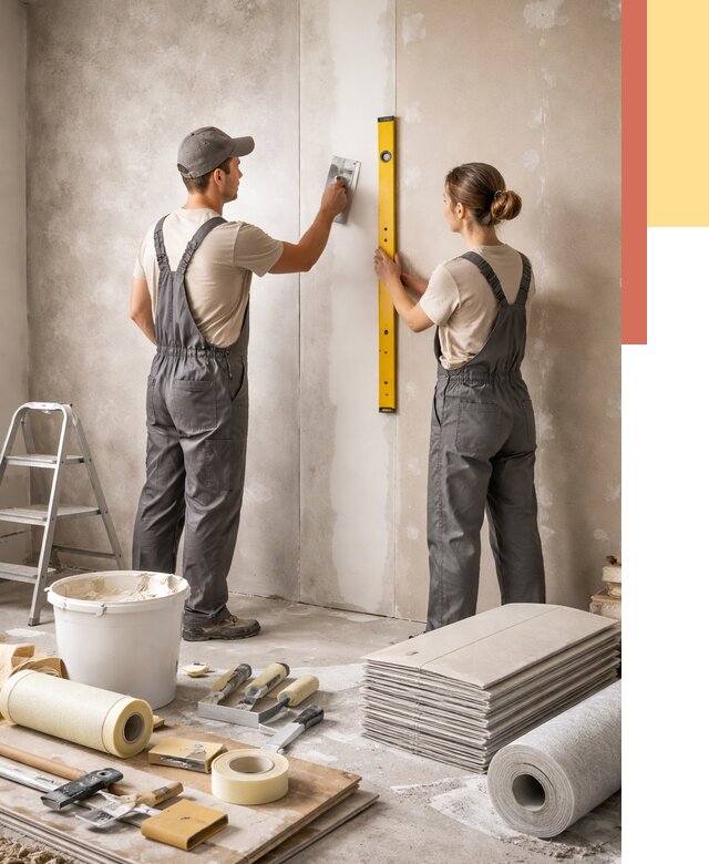 Отделка стен в Шуе от 1542 руб/м² — недорого, быстро, под ключ | ОТДЕЛОЧНИК-Шуя