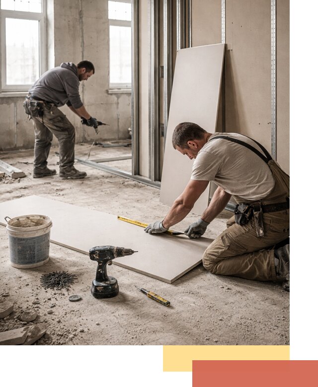 Кладка перегородок из ПГП под ключ в Шуе