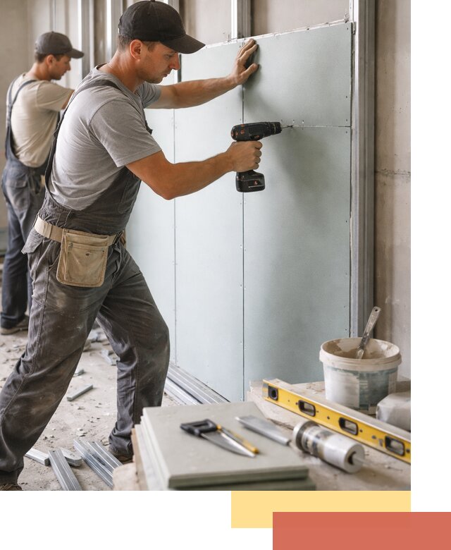 Кладка влагостойких перегородок ПГП в Шуе