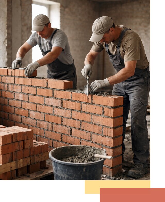 Кладка кирпичных перегородок под ключ в Шуе