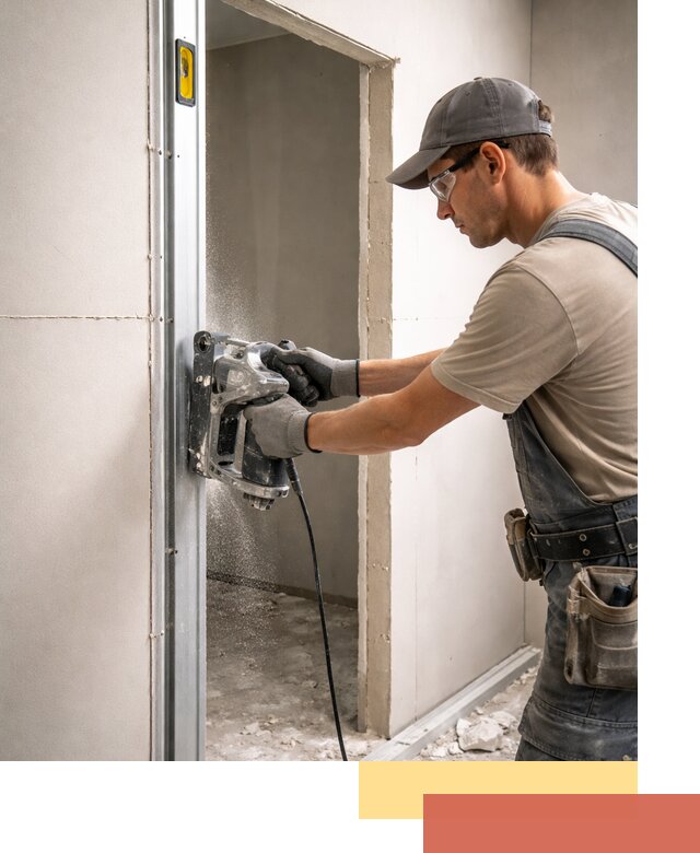 Устройство дверного проема в перегородке в Шуе