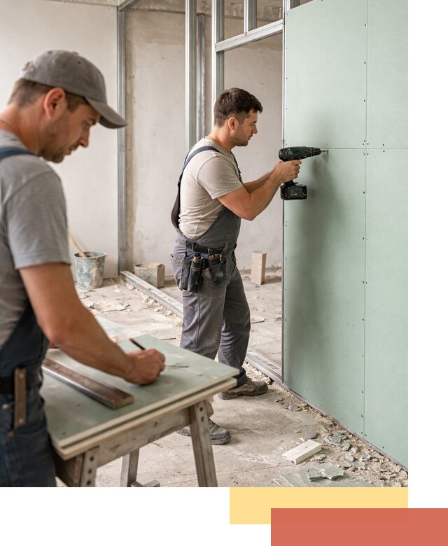 Перегородки из влагостойкого гипсокартона под ключ в Шуе