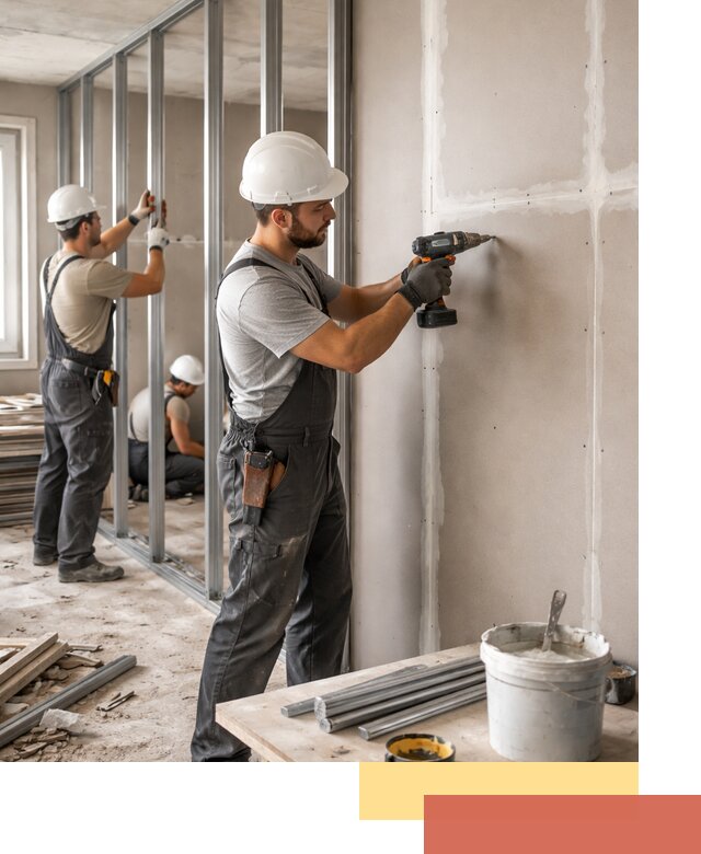 Перегородки из огнестойкого гипсокартона в Шуе под ключ