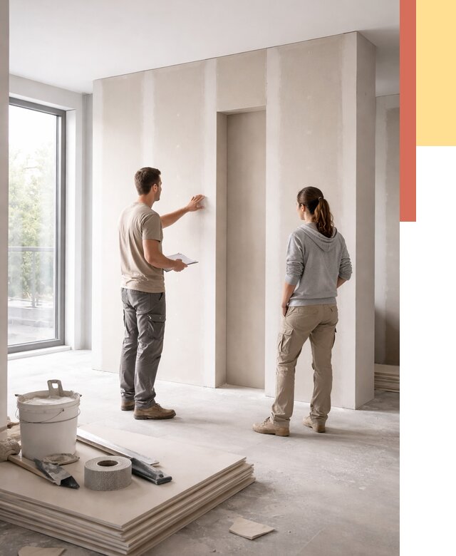 Зонирующая перегородка из гипсокартона в Шуе от 2878 руб. под ключ | ОТДЕЛОЧНИК-Шуя