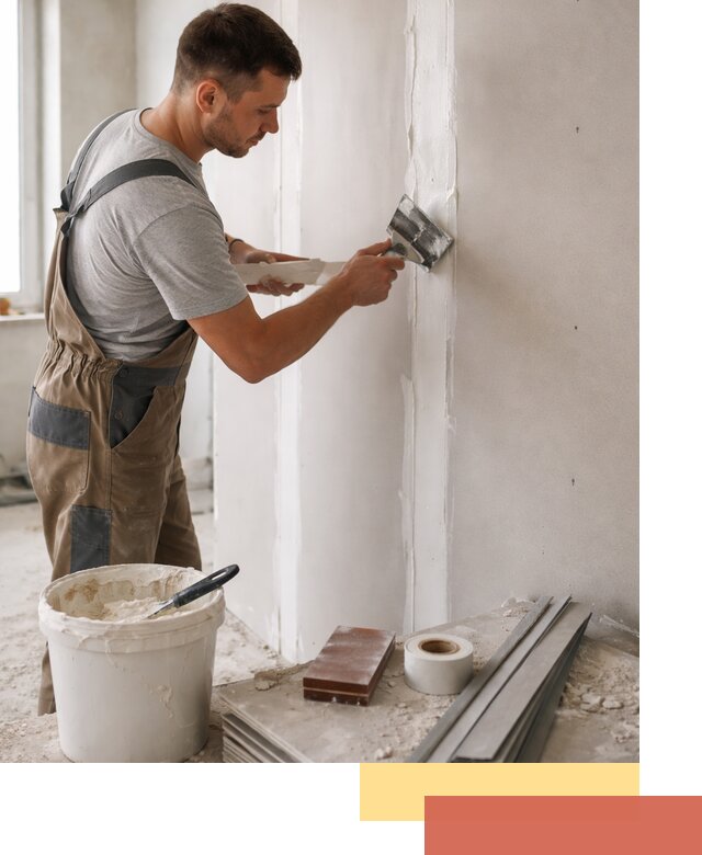 Шпаклевка перегородок из гипсокартона в Шуе качественно и быстро