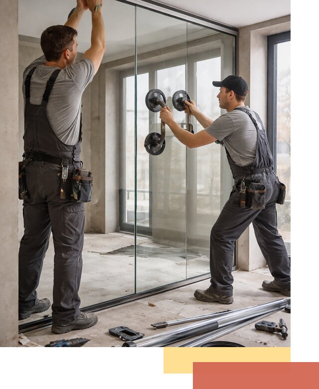 Цельностеклянные перегородки под ключ в Шуе