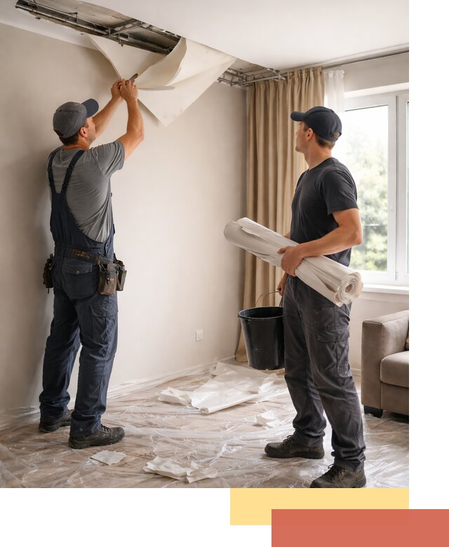 Демонтаж натяжного потолка в Шуе быстро и аккуратно