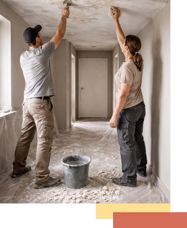 Удаление побелки с потолка в Шуе — быстро и аккуратно