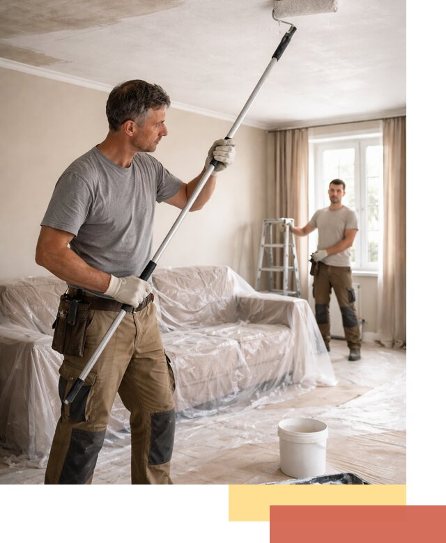 Грунтовка потолка в Шуе — подготовка под покраску и отделку