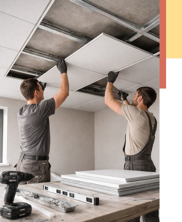 Монтаж кассетного потолка в Шуе от 4626 руб/м2 — установка и сборка | ОТДЕЛОЧНИК-Шуя