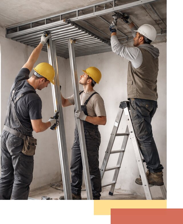 Монтаж реечного потолка под ключ в Шуе