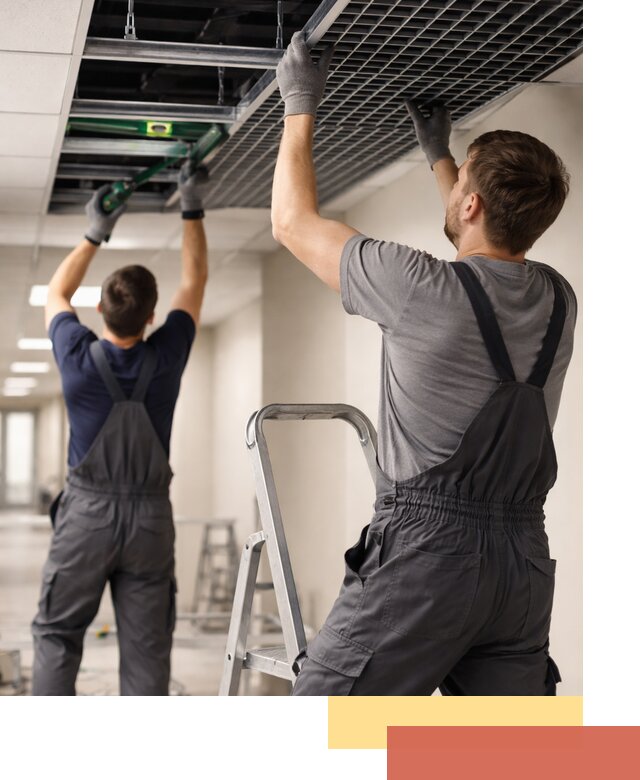 Монтаж потолка Грильято в Шуе: установка под ключ качественно