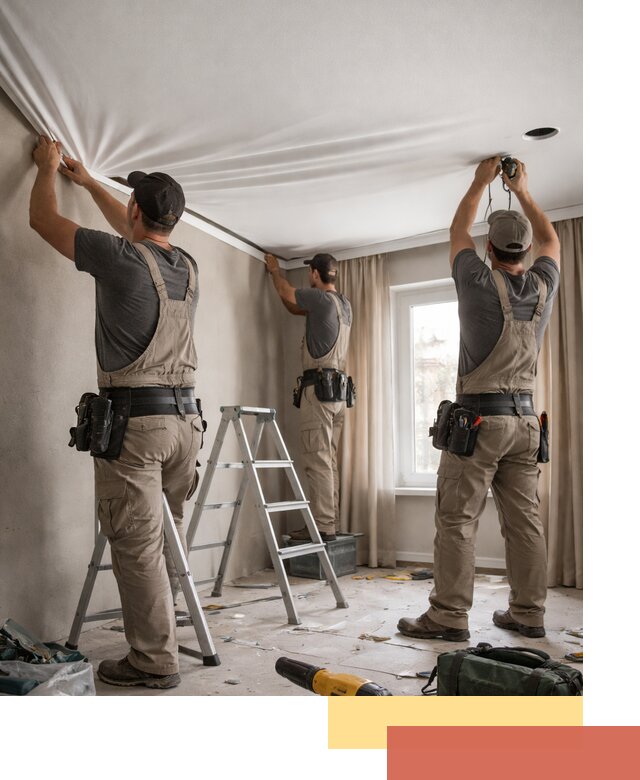 Монтаж матового натяжного потолка в Шуе качественно и быстро