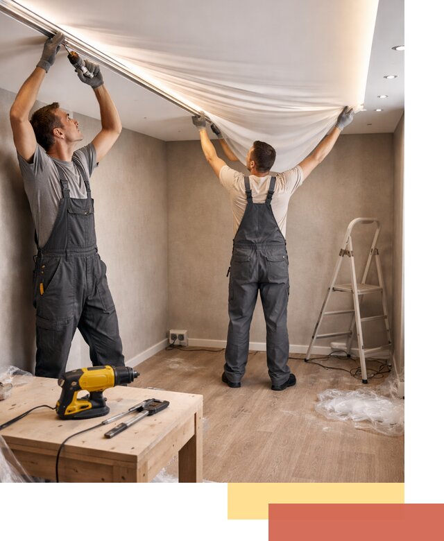 Монтаж натяжного потолка с подсветкой в Шуе цена и сроки