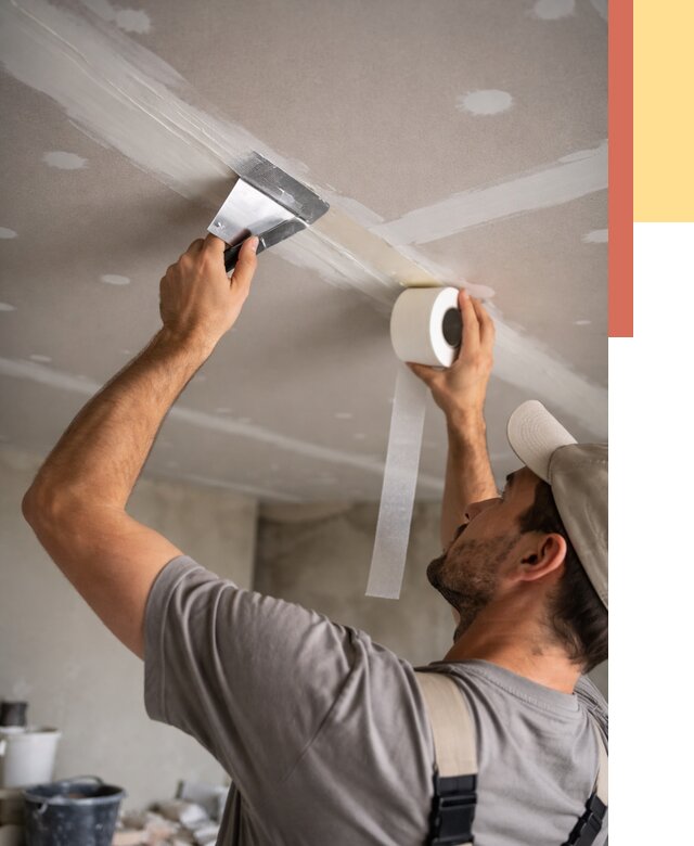 Обработка швов потолка ГКЛ в Шуе от 7710 руб. под ключ | ОТДЕЛОЧНИК-Шуя